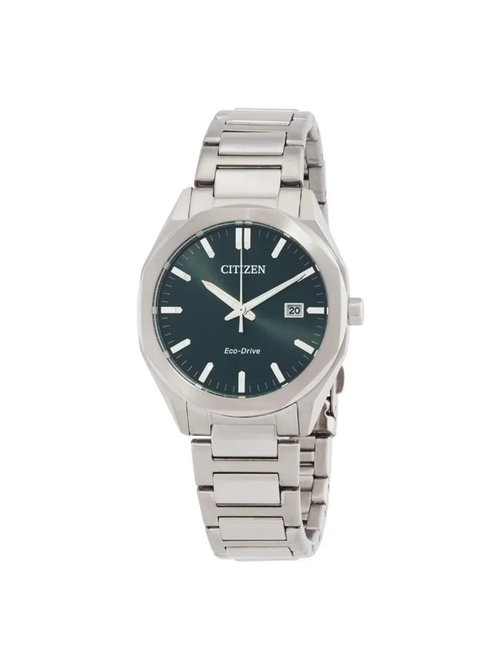 NWT Citizen Octangle Eco-Drive Green Dial Unisex Watch